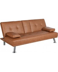 SOFÁ CAMA DUBLÍN - PARDO LEATHER