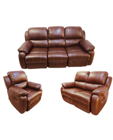 SALA 3 PIEZAS RECLINABLE BANGKOK LEATHER SALA 3 PIEZAS RECLINABLE BANGKOK LEATHER