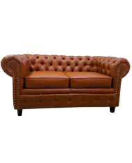 LOVESEAT CHESTERFIELD PIEL LEGÍTIMA