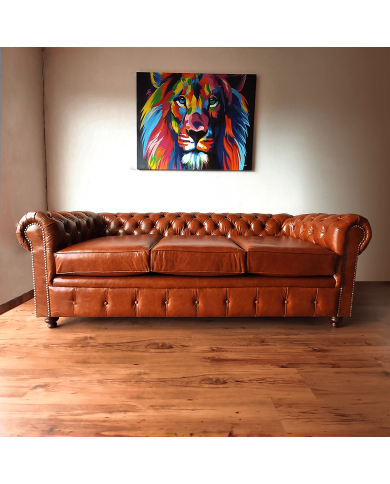 SOFÁ CHESTERFIELD PIEL LEGÍTIMA SOFÁ CHESTERFIELD PIEL LEGÍTIMA