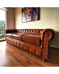 SOFÁ CHESTERFIELD PIEL LEGÍTIMA