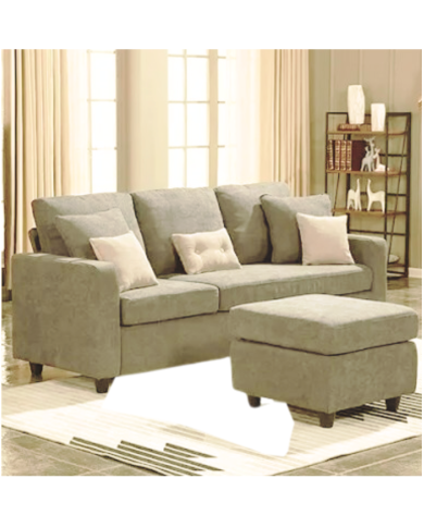 SOFÁ CONVERTIBLE 2 PZAS BEIGE