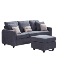 SOFÁ CONVERTIBLE 2 PZAS GRIS