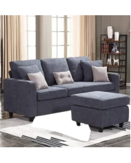 SOFÁ CONVERTIBLE 2 PZAS GRIS