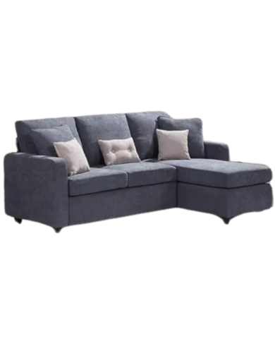 SOFÁ CONVERTIBLE 2 PZAS GRIS